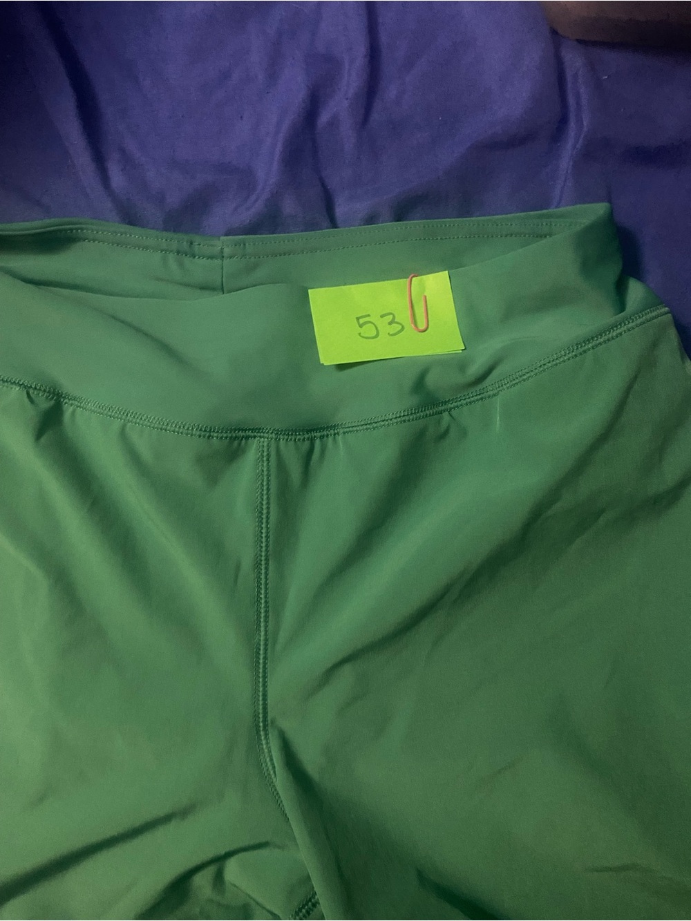 Green High-Waist Active lands end shorts